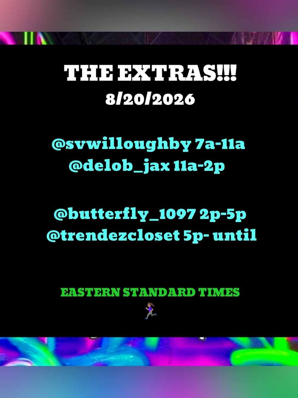 The EXTRAS Share Show Marathon! 8/20/26
